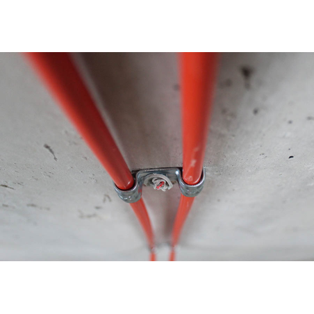 Clemă metalică dublă pentru cablu cu fixare pe pistol M8 DFT