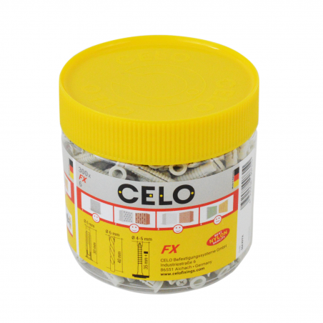 Diblu universal nylon M6x30 FX in cutie de plastic