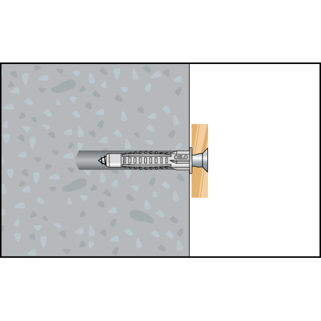 Diblu universal M6-30 cu guler + șurub MZK