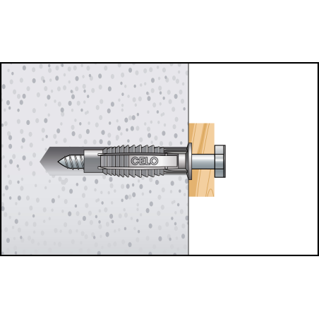 FX 10 Diblu universal nylon + șurub cap hexagonal 7x65 - 5buc