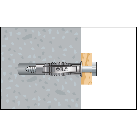 FX 10 Diblu universal nylon + șurub cap hexagonal 7x65 - 5buc