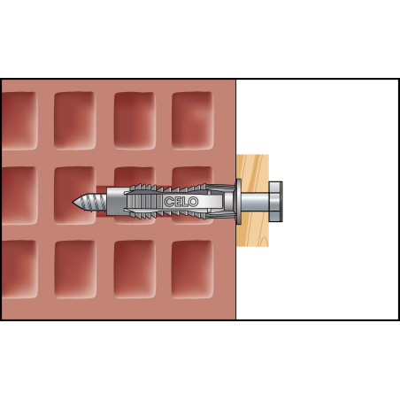 FX 10 Diblu universal nylon + șurub cap hexagonal 7x65 - 5buc