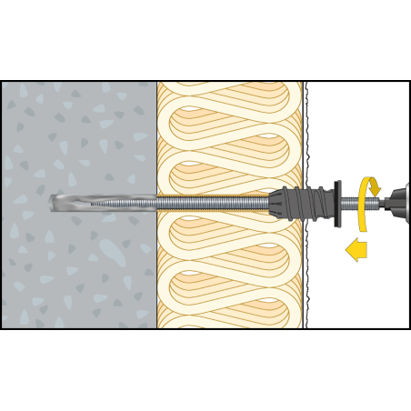 ResiTHERM® 12, 2 buc, tijă de ancorare M12x260 din oțel inoxidabil A4, filet de conectare M12x70 din oțel inoxidabil A4