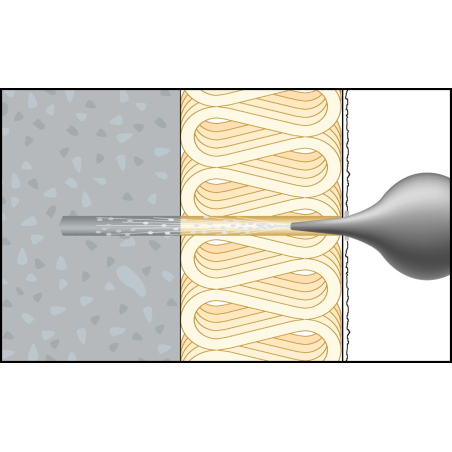 ResiTHERM® 12, 2 buc, tijă de ancorare M12x260 din oțel inoxidabil A4, filet de conectare M12x70 din oțel inoxidabil A4