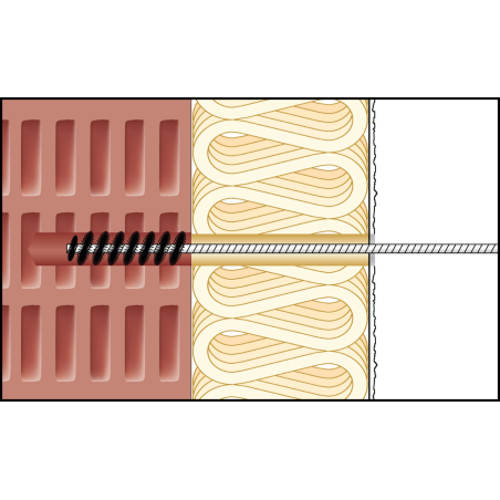 ResiTHERM® 12, 2 buc, tijă de ancorare M12x260 din oțel inoxidabil A4, filet de conectare M12x70 din oțel inoxidabil A4