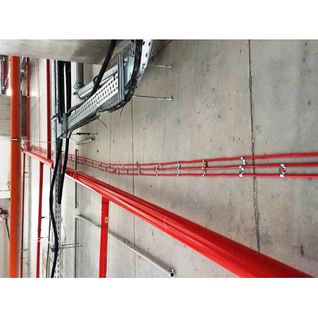 Clemă metalică pentru cablu cu fixare pe pistol M8 PFT