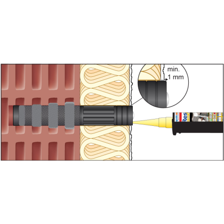 Set fixare ResiTHERM pt. perete izolat 80-120mm