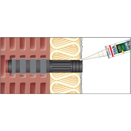 Set fixare ResiTHERM pt. perete izolat 80-120mm